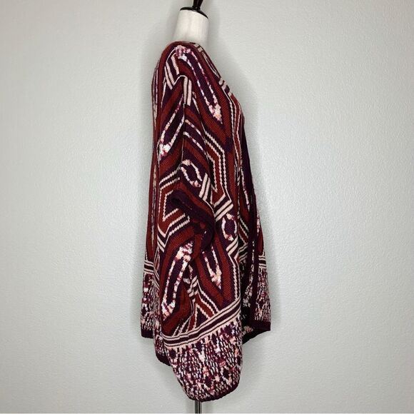 Mossimo Women’s Size L/XL Aztec Knit Oversized Open Front Cardigan - Picture 5 of 12